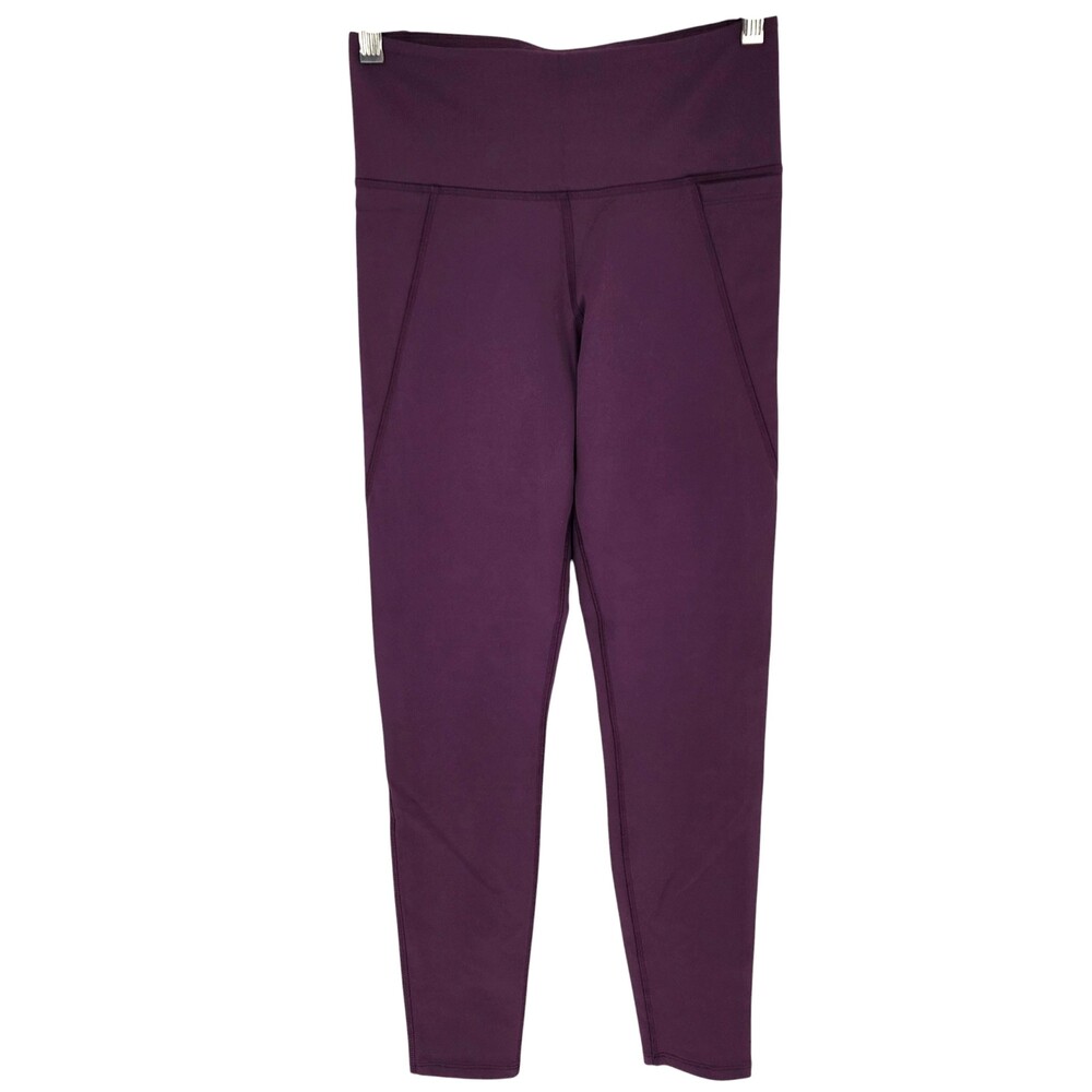 Reebok Women's Lux High Rise Full-Length Leggings Small Plum - Medium (M)